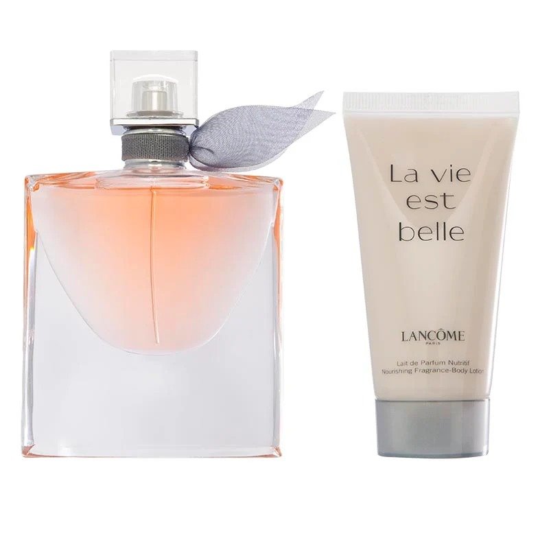 Lancome-La-Vie-Est-Belle-50ml-LEau-de-Parfum-Spray-50ml-Body-Lotion Lancome La Vie Est Belle 50ml L'Eau de Parfum Spray / 50ml Body Lotion - Image 1